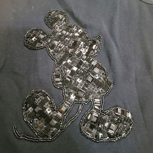 Disney mickey mouse SEQUIN tank top black